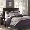 Madison Park Biancheria da letto alternativa per tutte le stagioni, federe abbinate, cuscino decorativo, poliestere, viola, completo