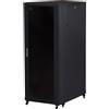 LINK ARMADIO RACK 19" PER RETI 32U (A)1610, (L)600, (P)800 COLORE NERO PORTA VETRO