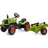 Trattore Claas Arion a Pedali per Bambini - Cofano Apribile e Rimorchio Inclusi - Età 2-5 anni