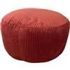 Relaxdays Pouf Relaxdays, Corda, HxD: 25 x 35 cm, Imbottitura in polistirolo, Cuscino Rotondo, hocker da Salotto, Pouf, ruggine