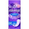 Always Daily Protect - Salvaslip da donna, extra lungo, anti-odore, traspiranti, flessibili