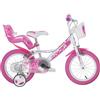 Dino Bikes Bici Bicicletta Little Heart taglia 14
