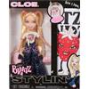 Bratz Stylin' Cloe - Bambola fashion con Maglietta Personalizzabile, Dotata di Accessori, Giocattoli Carini per Ragazze
