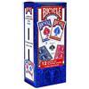 Bicycle US Playing Card Company Bicycle Poker - Lot de 12 Giocci di Carta (6 Giocci di Carta Blu / 6 Giocci di Carta Rossi)