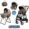 Peg Perego Trio Peg Perego Veloce Pine Bark (Passeggino + Navicella Belvedere + Seggiolino Lounge reclinabile + Borsa)