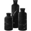 Creative Scents Set di vasi neri opachi, vasi decorativi, perfetti per contenere erba della pampa, fiori secchi/freschi, vasi per cucina, camera da letto, ufficio, soggiorno o decorazione per mensole