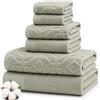 Modern Threads Amrapur Overseas Set di asciugamani Jacquard Gate in filo tinto in filo da 6 pezzi