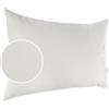 Kisska Federa per cuscino decorativo in ecopelle, per divano, in pelle, colore bianco, 30 x 50 cm, senza imbottitura