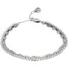 Fossil Bracciale donna in ottone con chiusura a moschettone a doppia catena