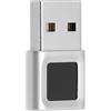 equlup Reader di impronte digitali USB, Mini Lettore di impronte digitali USB a 360 gradi Compatibile con Win11/10 Touch Speedy Matching Biometric per WINLaptop Computer