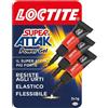 LOCTITE - SUPER ATTAK POWER FLEX MINI TRIO GEL COLLA LIQUIDA TRASPARENTE ISTANTANEA 3X1 GR. 2631567
