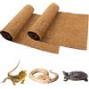 Fengaim Tappeto per rettili in fibra di cocco, confezione da 2 pezzi, 100 x 30 cm, naturale, tappetino per rettili, biancheria da letto, substrato, per drago, leopardo, geco, iguana, lucertola, serpente,