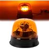 AOHEWEI LED Luce Lampeggiante Rotante Ambra 12V/24V 7 Modelli Avvertimento | 20 LED Lampada Emergenza Stroboscopica per Macchine Agricole Veicolo Commerciale Scuolabus Trattore Escavatori Omologato R65