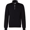 Seidensticker Maglione da Uomo in Lana Merino con Cerniera, Blu, L