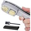 Hoqque Schiaccia Aglio Spremiaglio Spremi Trita Manuale Pressa Garlic | Press Design Facile da Pulire con Manico Antiscivolo Antiruggine Attrezzature per la Cucina Accessori Kitchen