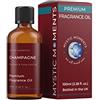 Mystic Moments | Olio di fragranze di Champagne - 100 ml - Perfetto per saponi, Candele, Bombe da Bagno, bruciatori di Olio, diffusori e Articoli per la Cura della Pelle e dei Capelli