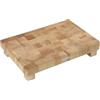 Zassenhaus Hackblock - Tagliere in gomma con piedini antiscivolo, 45 x 30 x 8,5 cm