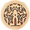 Alnicov Soundhole in legno per chitarra Sound Hole Cover Block Feedback Buffer per chitarre folk acustiche EQ da 40/41