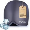 MyHalos Cuffia per alleviare l'emicrania, indossabile per il ghiaccio, riutilizzabile, per terapia del freddo, mal di testa e emicrania, per tensione e sollievo dal mal di testa e pressione sinusale