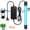 BYZESTY Sterilizzatore UV per Acquario con Timer, 13 W Luce UV per Acquario, Sterilizzatore UV Impermeabile, Lampada Sterilizzatore UV per Casa, Chiarificatore UV per Acquario per la Pulizia di Acquari