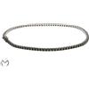 Bracciale Tennis in oro bianco 18 Kt 750 diamanti neri 1,00 ct -350/VV-