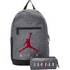 JORDAN AIR SCHOOL BACKPACK WITH PENCIL CASE UNISEX SET grigio (GEH)