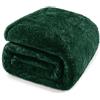 Whale Flotilla Coperta in Pile Calda in Microfibra, Copriletto per Divano, Coperta Super Morbida e Soffice in Peluche, 230 x 270 cm, Verde Scuro