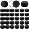OLYCRAFT 100 pz Tappi A Vite Neri Tappi per Bottiglie in Plastica Riutilizzabili Tappo di Tenuta in Plastica Nera A Torsione per Bottiglie di Succo Decorazioni Fatte A Mano Diametro Interno 29.5-30mm