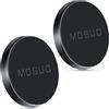MOSUO Supporto Cellulare Auto Magnetico, (2 Pezzi) Magnete Auto Cellulare 4 Piastre Metalliche Supporto Magnetico Cellulare Auto Universale per iPhone Samsung Huawei GPS (Nero)