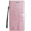 Fatcatparadise Cover per Samsung Galaxy A31, Custodia Samsung A31, Custodia Portafoglio a Libro in Pelle Flip Cover e TPU Silicone con Funzione Supporto Chiusura Magnetica per Galaxy A31 (Oro Rosa)