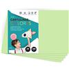 m-office Cartone colorato, formato A4, colori pastello, fogli colorati 180 g per artigianato, stampa documenti e disegni creativi, fogli di colori pastello A4 - m-office (x10, verde chiaro)