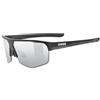uvex axos set - occhiali sportivi per adulti - 100% protezione UVA, B, C - comfort senza pressione e tenuta perfetta - black matt/mir.silver - one size