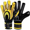HO Soccer HG Initial NG HARDGROUND Guanti da portiere, unisex, per bambini, nero/giallo, 6,5