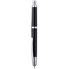 erofa Jinhao Serie 20 - Penna stilografica con punta retrattile media e convertitore d'inchiostro, colore: nero piano