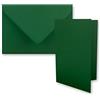FarbenFroh by GUSTAV NEUSER 10 biglietti pieghevoli formato DIN B6 con buste, colore verde scuro, 120 x 170 mm, ideali per biglietti di invito, matrimonio, battesimo, comunione, cresima. Marchio: FarbenFroh