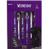 Wednesday Penne Gel Cancellabili 0.5mm Punta Fine, Pacco da 6 Multicolore Penna Gel con Gomma, Materiale Scolastico Regalo per Lei