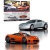 Hot Wheels Premium - Jaguar CX75, set da 2 veicoli Car Culture in scala 1.64, con pneumatici Real Riders e telaio in Metallo, giocattolo per collezionisti, 3+ anni, JBL04