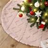 Lanpn Tappeto sotto Albero di Natale Copribase Albero 90cm, Grande Copertura Base Tappetino Copri Base Piede Gonna per la Decorazioni per Interni per Feste Invernali in casa (Rosa)