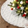 Lanpn Tappeto sotto Albero di Natale Copribase Albero 60cm, Piccolo Copertura Base Tappetino Copri Base Piede Gonna per la Decorazioni per Interni per Feste Invernali in casa (Bianco)
