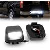 NSLUMO Luci Targa LED Auto per Navara D40 Frontier Armada Titan Xterra Suzuki Equator, 6500K Bianco Puro Canbus Nessun Errore Omologato E-Mark ECE 2 Pezzi