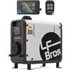 LF Bros Riscaldatore Diesel Portatile 5kw, 12V/24V/220V d'Aria di Parcheggio, Notturno Con Timer Interruttore LCD per RV, Camion, Tenda, Garage (Bianco)