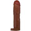 CUPIDO TOYS Prolunga Fallica 20 cm, Manicotto Marrone Guaina per Pene + 7,6 cm, Morbido estensore fallico preservativo riutilizzabile, guaina ritardante