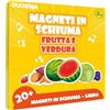 QUOKKA Gioco Magnetico per Bambini dai 2 ai 3 Anni - Puzzle Magnetico con Gioco di Frutta da 20+ Pezzi - Attività per Bambini in Aereo - Giocattoli Educativi da Viaggio - Giochi da Viaggio Magnetici p