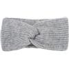 styleBREAKER Fascia da donna in maglia con nodo a torciglione e motivo a coste unicolore, calda fascia per capelli invernale, fascia 04026072, colore:Grigio chiaro a pois