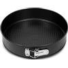 FORMEGOLOSE™, Tortiera apribile 1 fondo Ø 22 cm, Acciaio con rivestimento antiaderente, Nero
