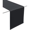 Lemos Home Runner da tavola in tessuto minimalista, moderno, liscio, con orlo largo, non necessita di stiratura, resistente, lavabile fino a 60°C, adatto all'asciugatrice. Cucina e soggiorno. Dimensioni e colore