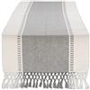 DII Runner da tavolo in tessuto, cotone, grigio freddo, 13x108