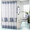 D DS CURTAIN Faro fattoria blu mare vela bianco stampato tessuto poliestere impermeabile moderno oceano panno grigio stallo tenda da doccia per bagno, piccola 137,2 cm di larghezza x 182,9 cm di