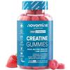 Novomins Creatina Gommose 5000 mg | Testata in Laboratorio | 90 Gommose | Novomins | Creatina Monoidrata ad Alta Potenza | Aumenta le Prestazioni Fisiche | Alternativa a Polvere e a Compresse di Creatina