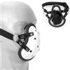 Kutocesy Bondage Bavagli Adulto Mezza Maschera Annusare Calze Mutandine Traspirante Sm Maschera Fetish Coppie Avventura Stimolazione Giocattoli Del Sesso (Black)